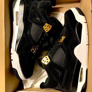 Air Jordan 4 Retro Black and Gold